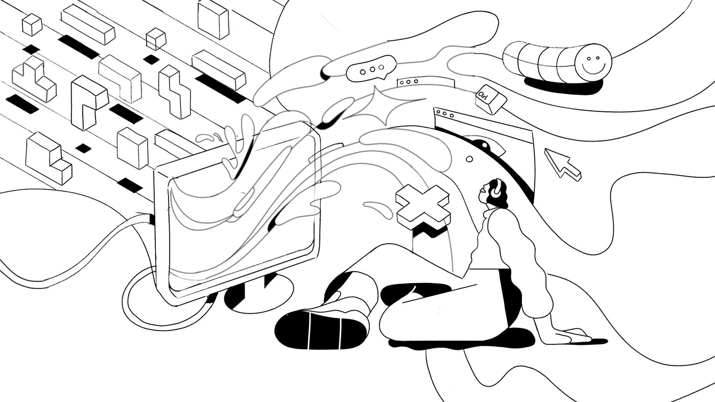 Image 4: editorial illustration climate fight scene