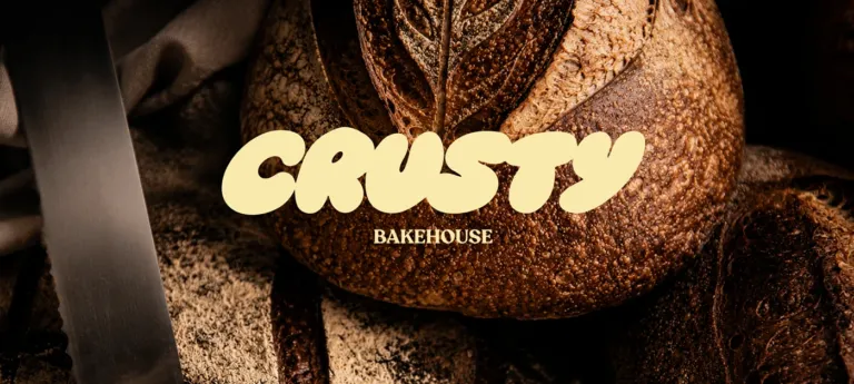Bộ nhận diện tiệm bánh Crusty Image 1: branding bread logo bakery Graphic Designer brand identity Social media post Illustrator photoshop Figma