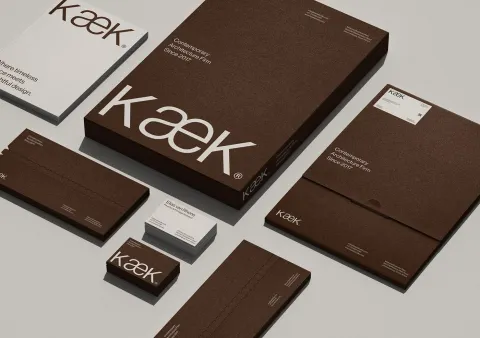 Image 10: Minimalist Brutalism in the KæK Branding Design