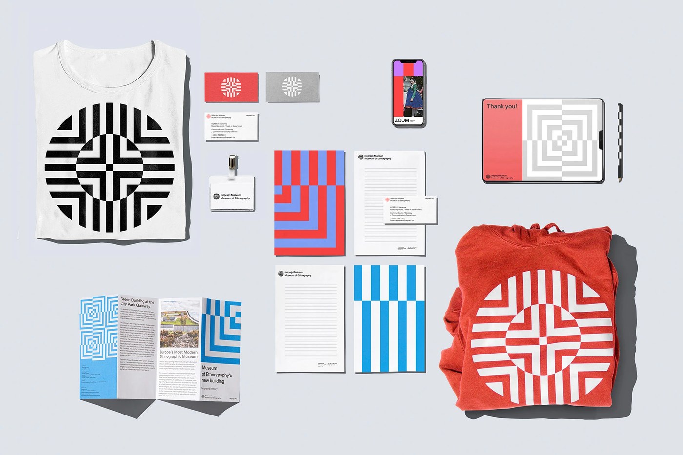 Image 7: museum brand identity printed material