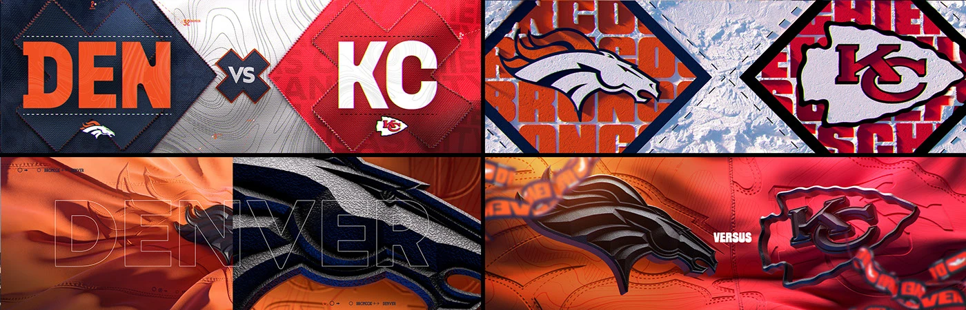Image 14: nfl Sports Design brand identity broadcast animation motion graphics Video Editing after effects graphic design typography