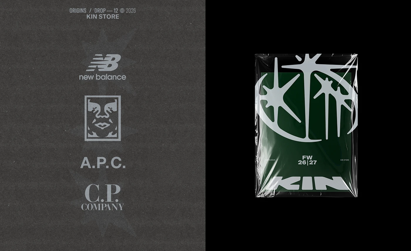 Image 7: KIN Store branding stationary visual details