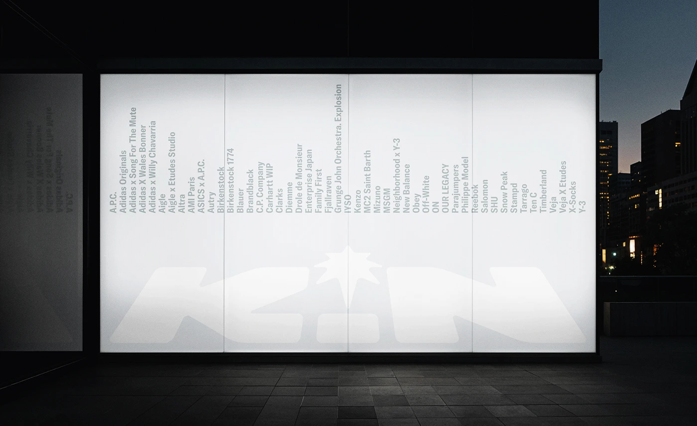 Image 4: KIN Store branding identity typography details