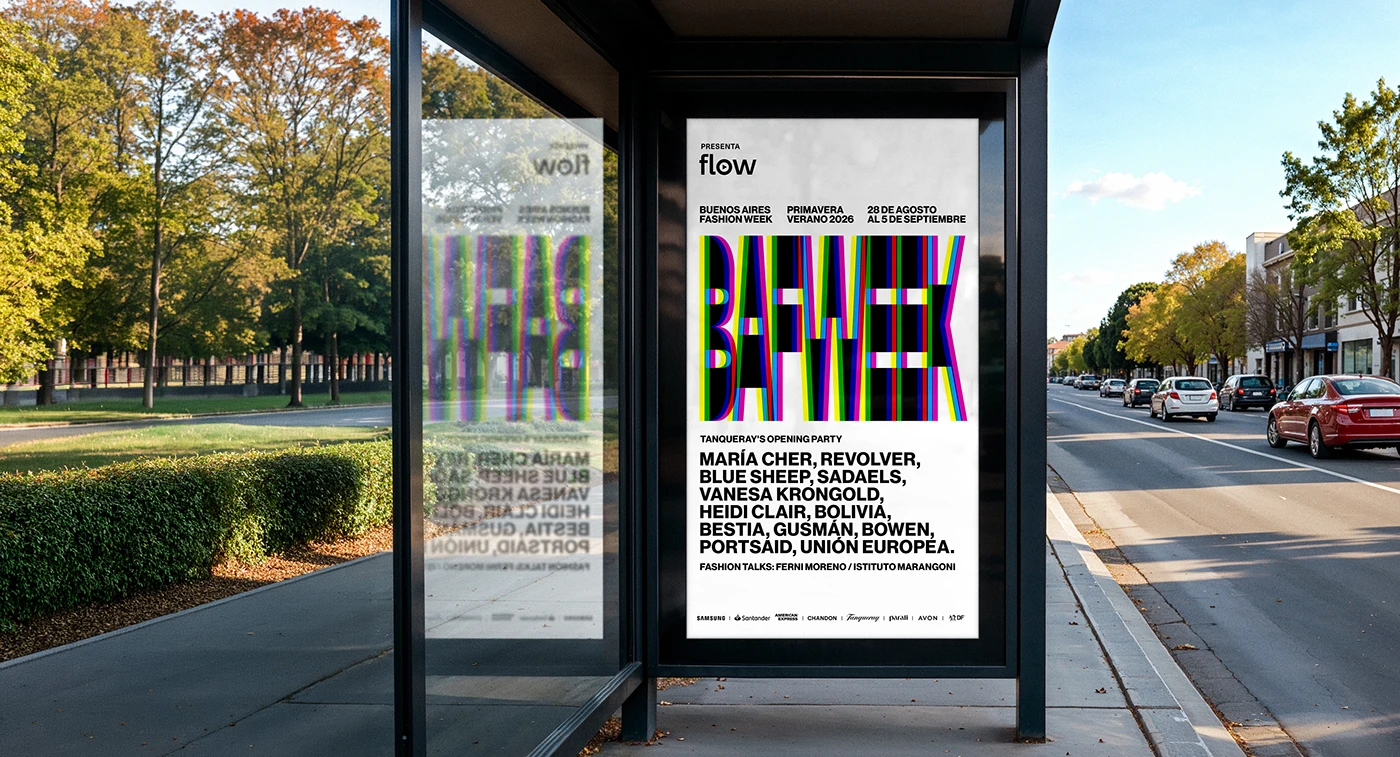 Image 3: BAF WEEK SS 19 branding identity design by Ezequiel Cafaro Studio