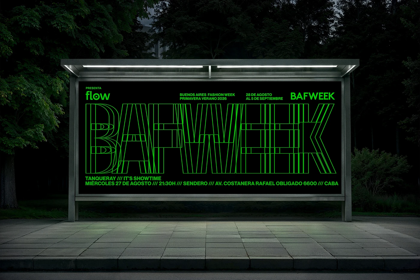 Image 4: BAF WEEK SS 19 branding design asset detail 4