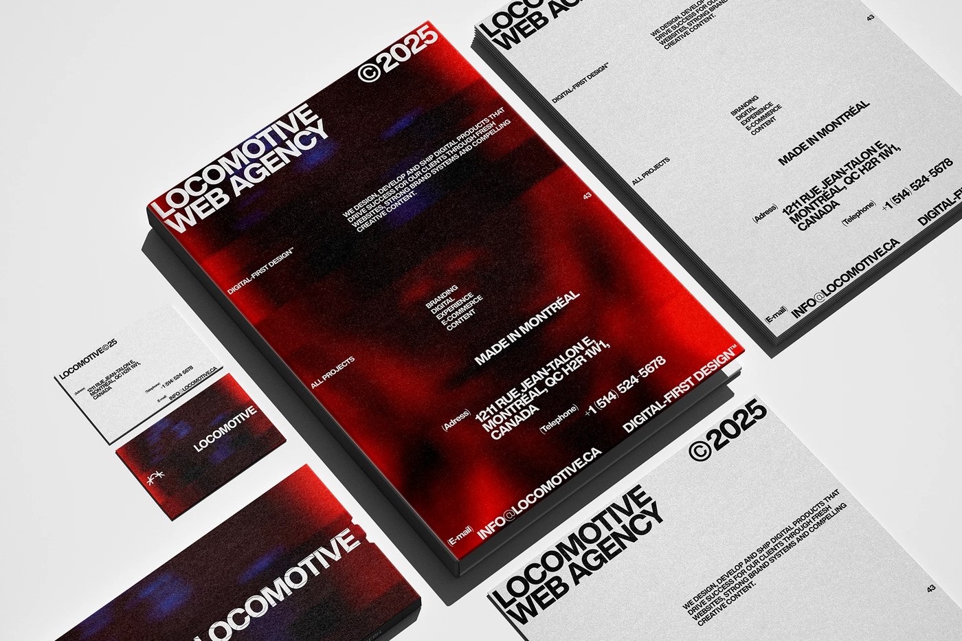 Image 4: web design agency portfolio 3d interface layout volumetric design element