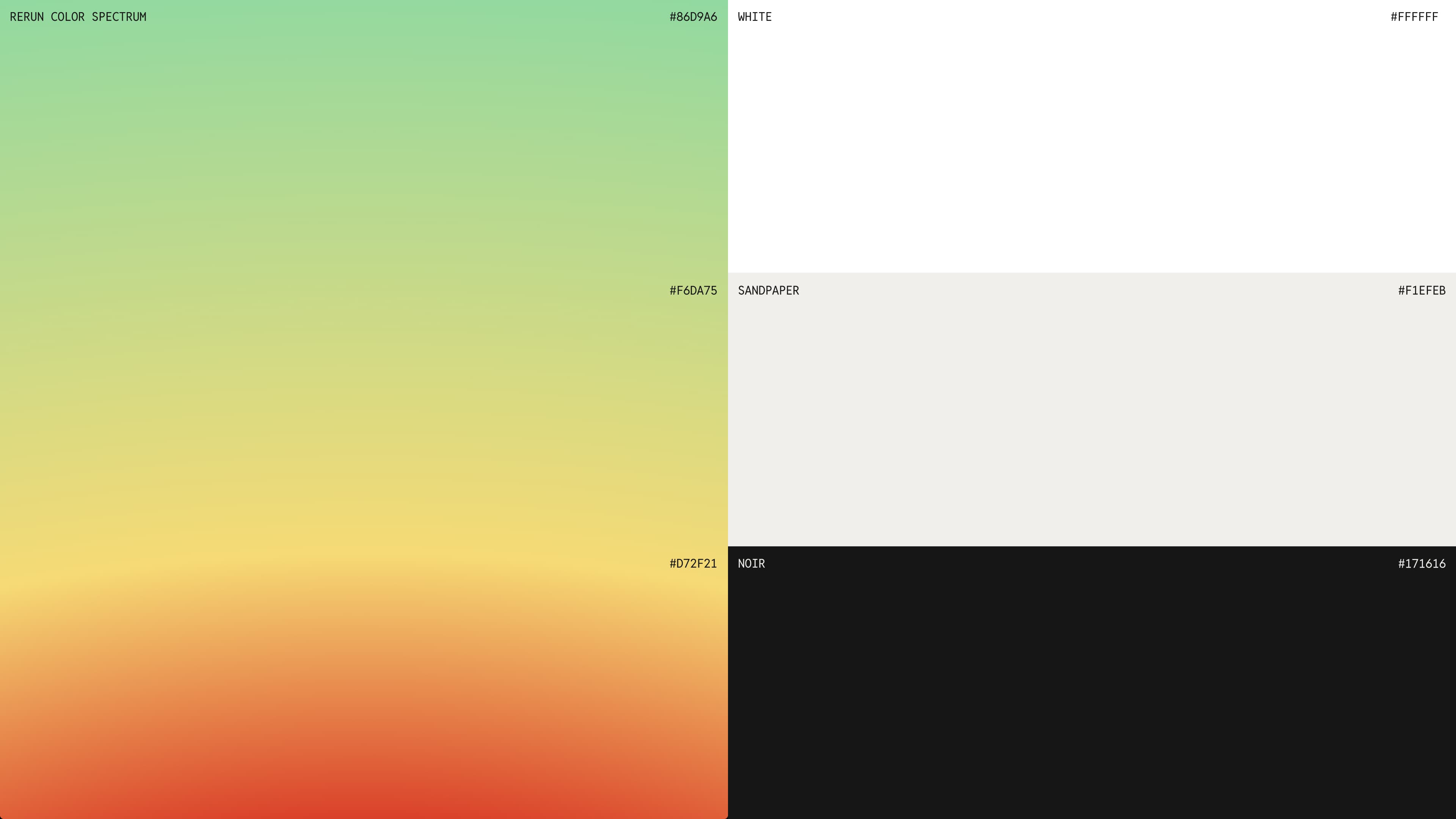 Image 2: Rerun branding identity design by Studio Gruhl