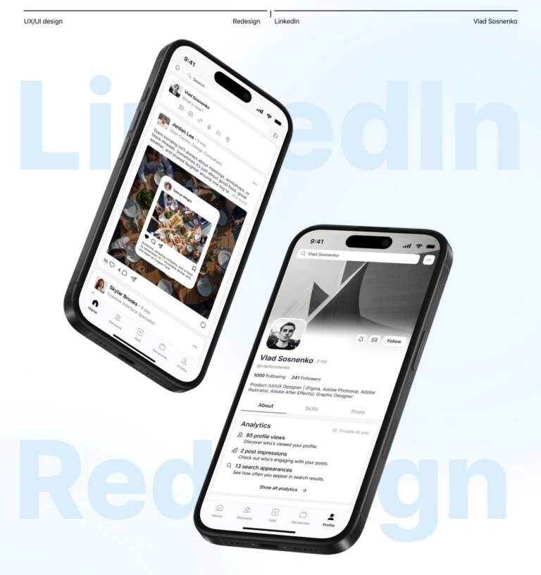 Image 1: Mobile phone view of ui ux web design dashboard layout redesign