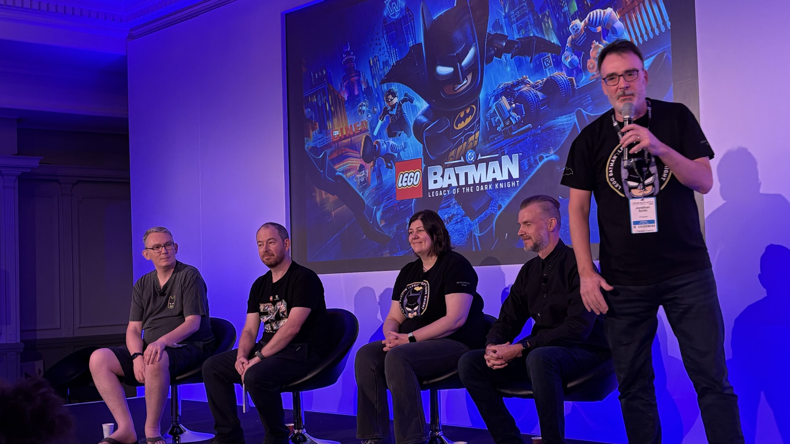 Image 8: Photos of a talk on a LEGO game