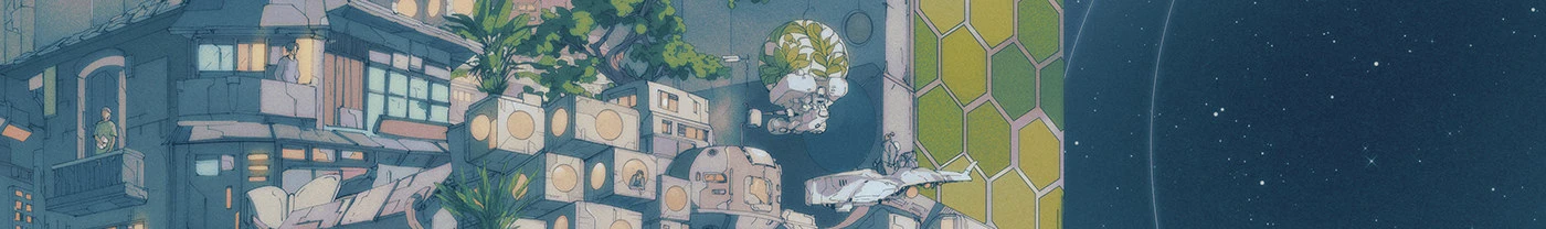 Scifi sci-fi science fiction moebius futuristic astronaut outerspace musiccover Cyberpunk solarpunk