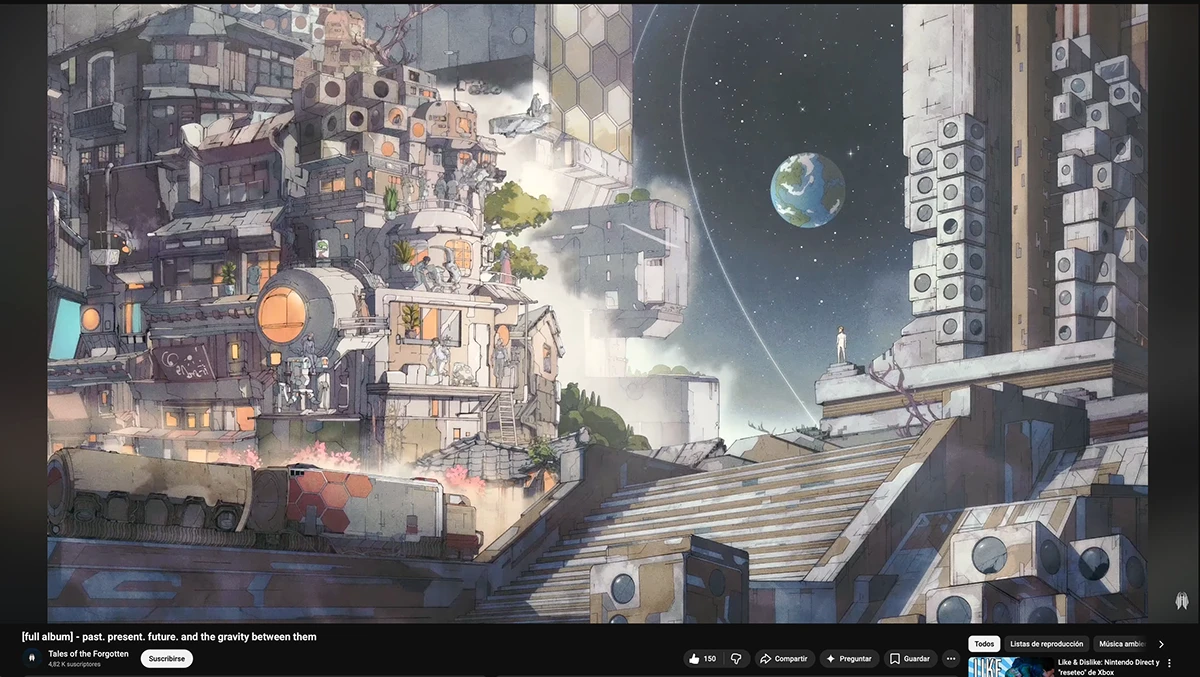 Scifi sci-fi science fiction moebius futuristic astronaut outerspace musiccover Cyberpunk solarpunk