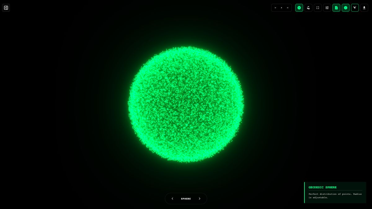 Image 2: Casberry generative particle swarm visualization asset