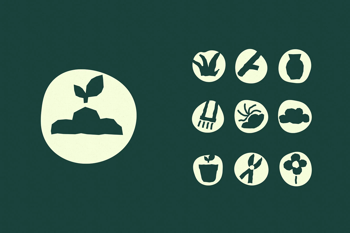 Image 4: Hums branding color system design
