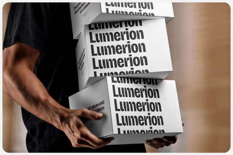 Lumerion khoác lên mình bộ nhận diện công nghệ phát sáng từ Abissal Brands Image 1: Lumerion branding hero visual identity design mockup