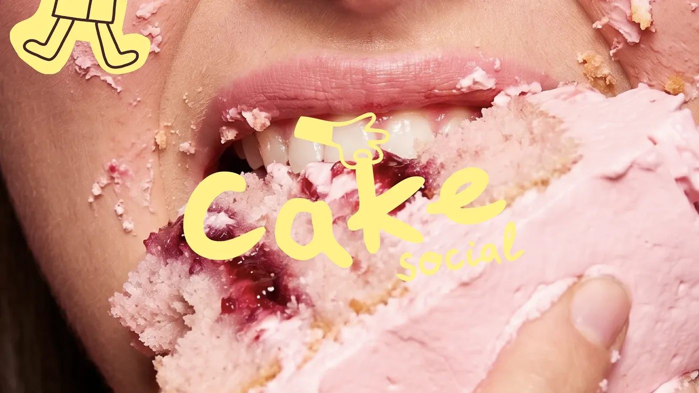 Mari Kvel thiết kế bộ nhận diện thương hiệu đầy ngọt ngào cho tiệm bánh Cake Social - Image 3: Cake Social bakery branding identity typography details
