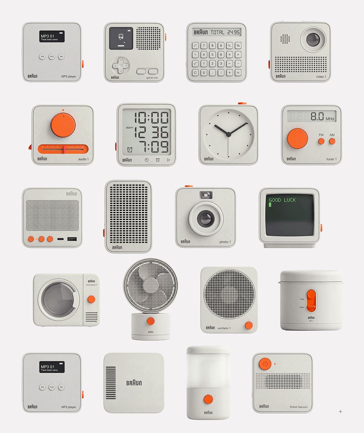 Image 1: Rams System Icons skeuomorphic industrial design hero graphic mockup