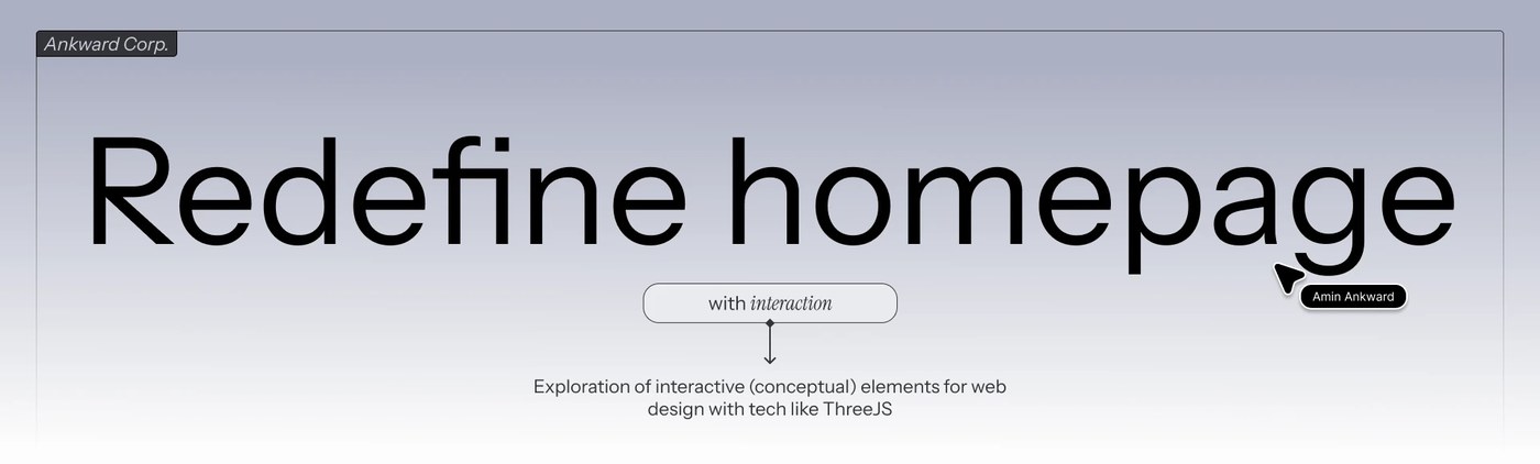 Image 1: A homepage interactive branding layout grid interface mockup.
