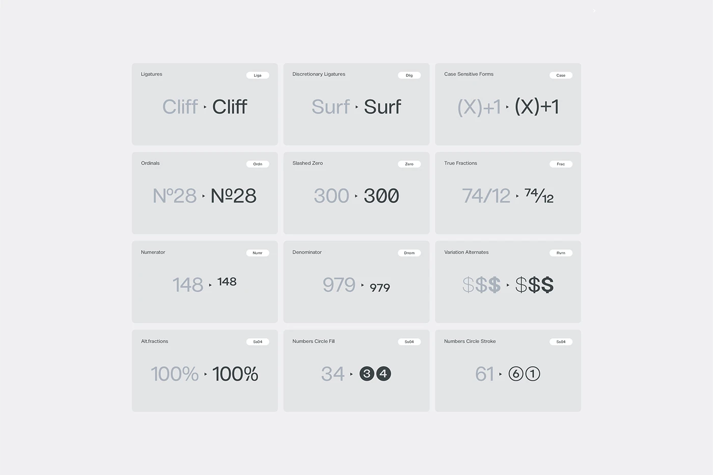 Image 2: Clamp Font Family specimen typography design asset detail