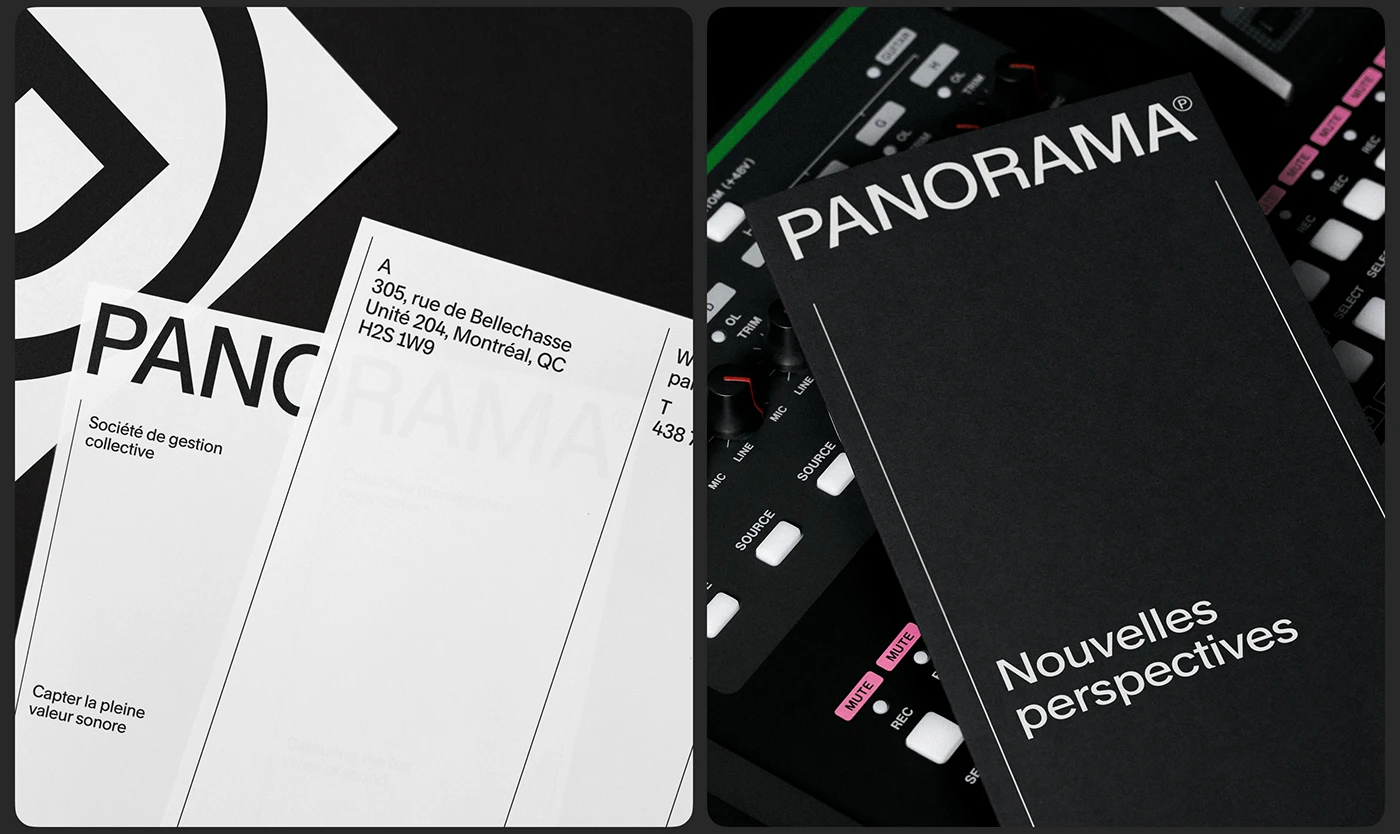 Image 2: Panorama | LG2 branding identity typography details