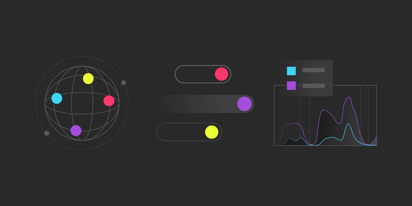 IImage 4: LaunchDarkly composition detail — visual identity by Focus Lab