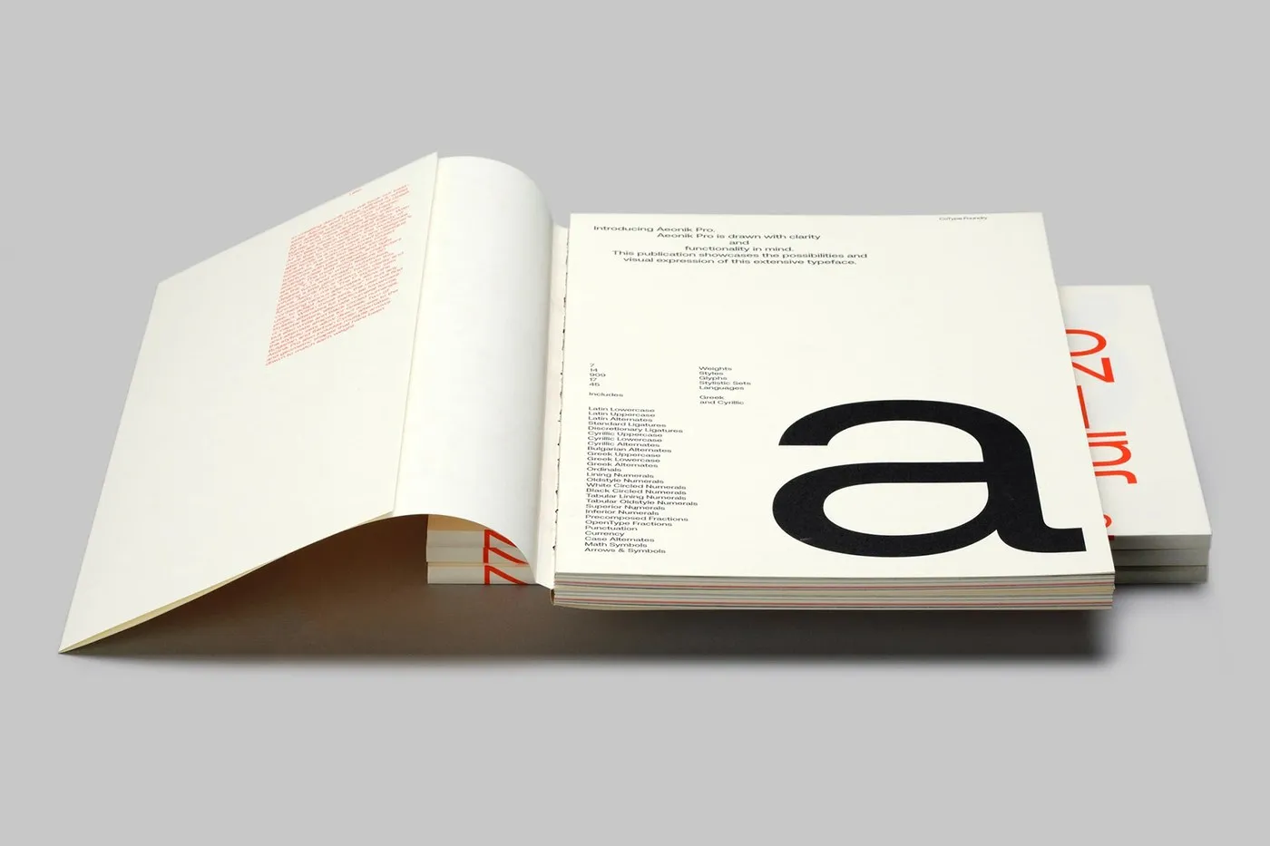 Sức hút thị giác từ bộ sách mẫu chữ Aeonik Pro Specimen của Mash Creative