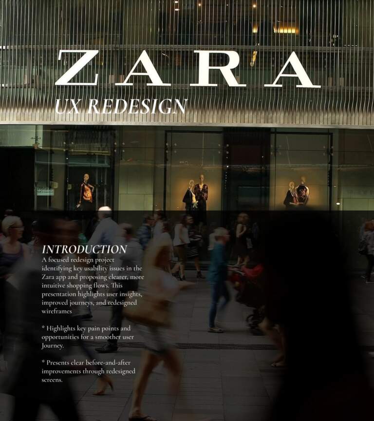 IImage 1: zara app redesign ui ux layout mobile screen mockup showcase