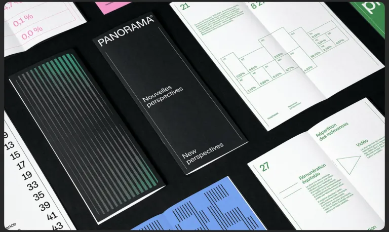 Bộ nhận diện thương hiệu đậm chất kiến trúc của Panorama từ LG2 Quebec - Image 3: Panorama | LG2 branding color system design