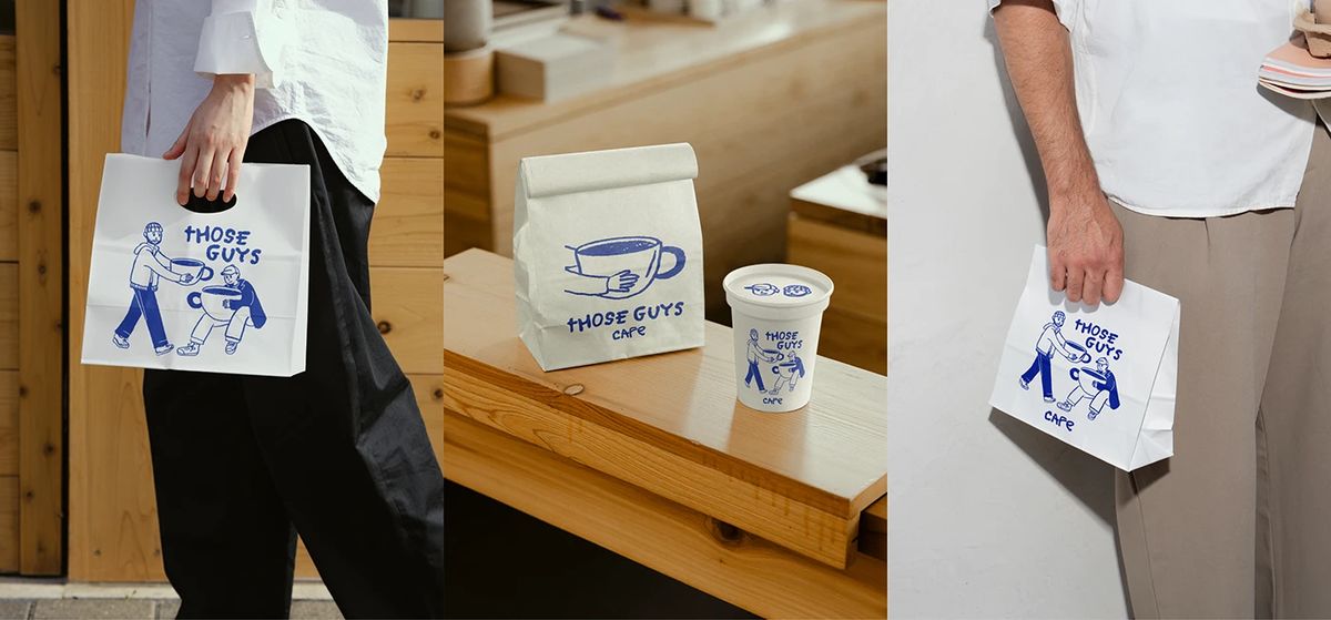 IImage 5: THOSE GUYS CAFE branding packaging graphics design layout