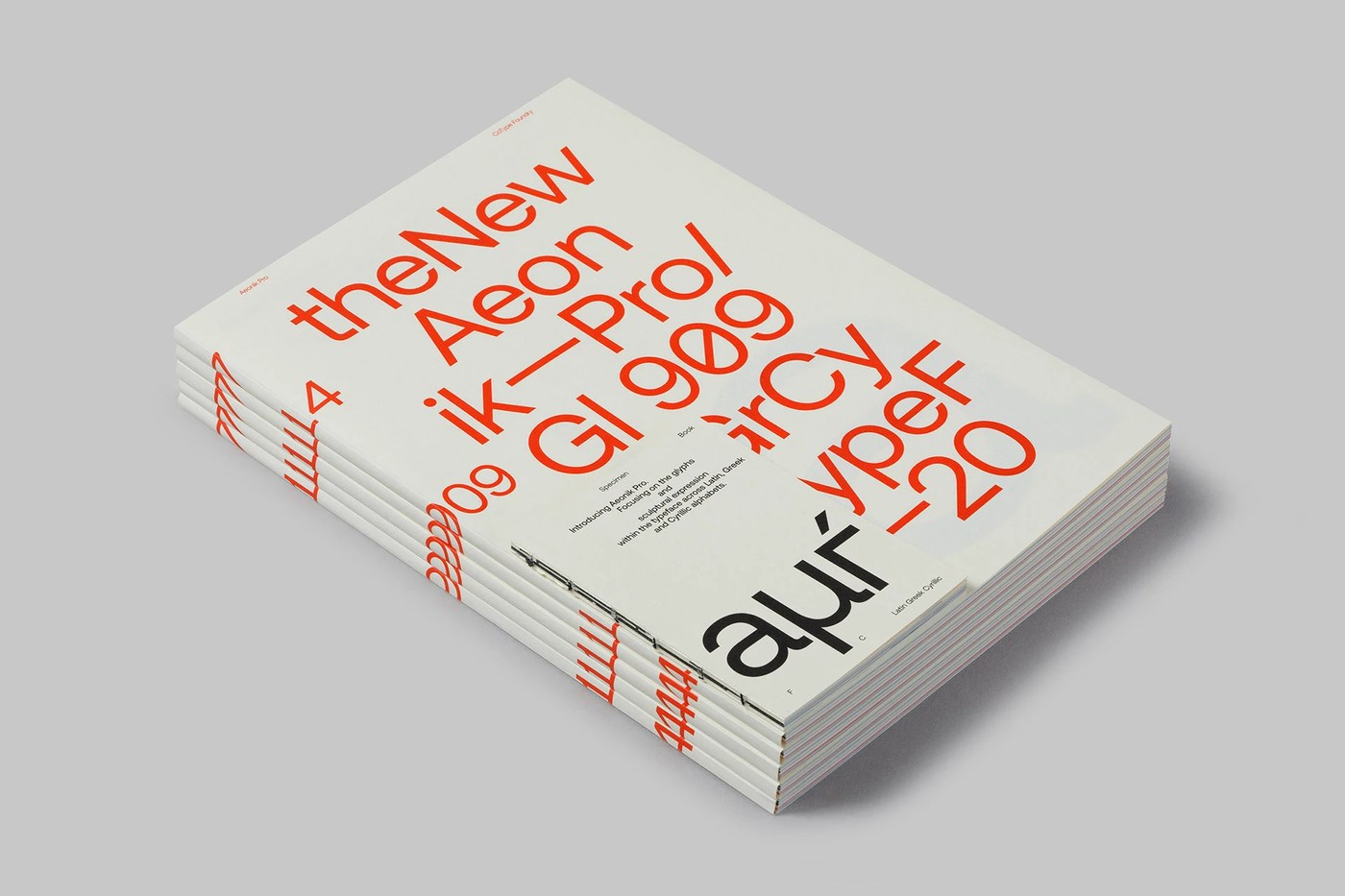 Image 6: Editorial design layout using the aeonik pro sans-serif variable font specimen system