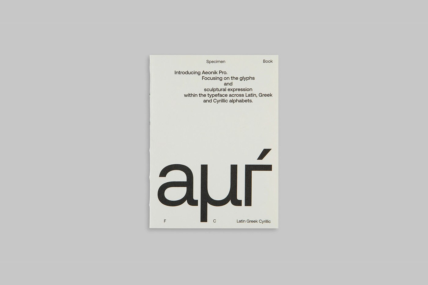 Image 7: Minimal grid alignment showcased in the aeonik pro sans-serif variable font specimen spreads