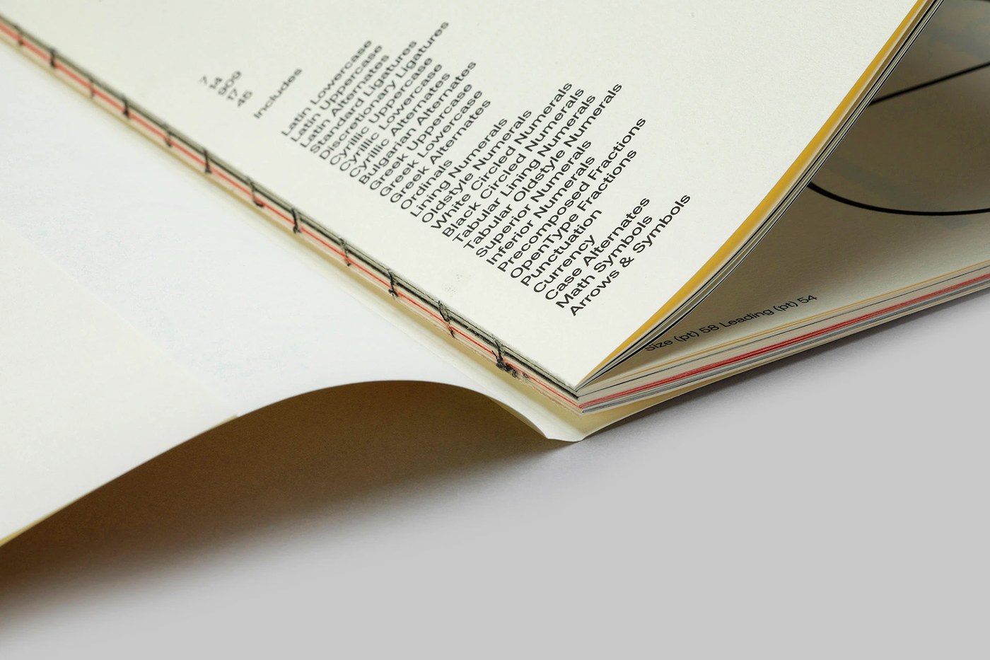 Image 5: Close up of tactile paper substrate in the aeonik pro sans-serif variable font specimen book