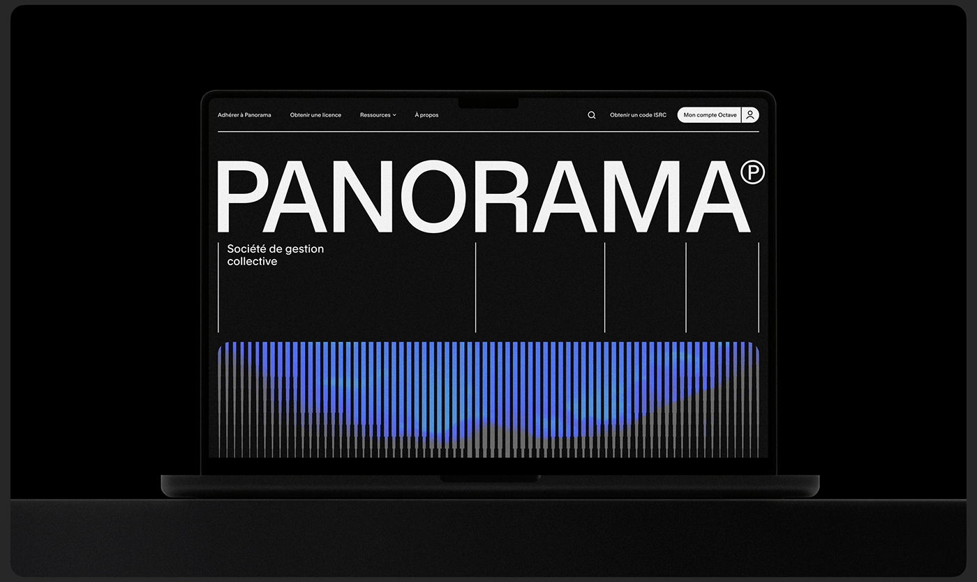 Image 1: Panorama | LG2 branding hero layout mockup