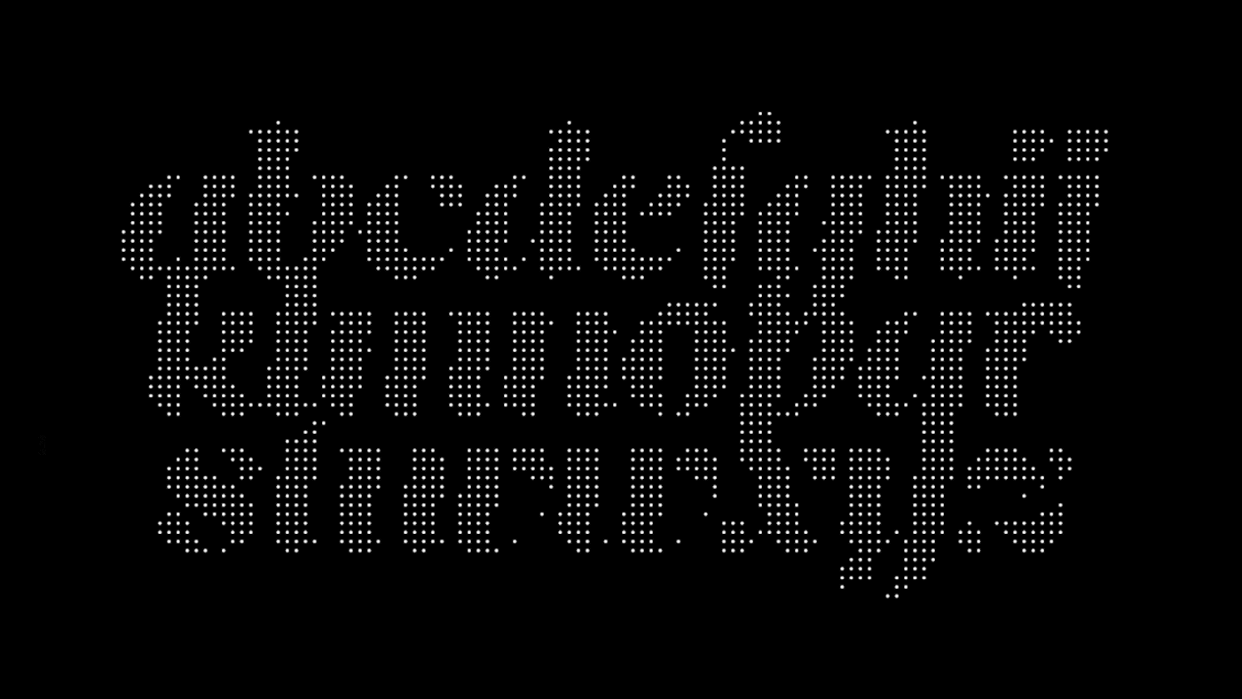 Image 13: typography   generative design creative coding particles motion design Amuki p5js kinetic typography designtools kinetictype