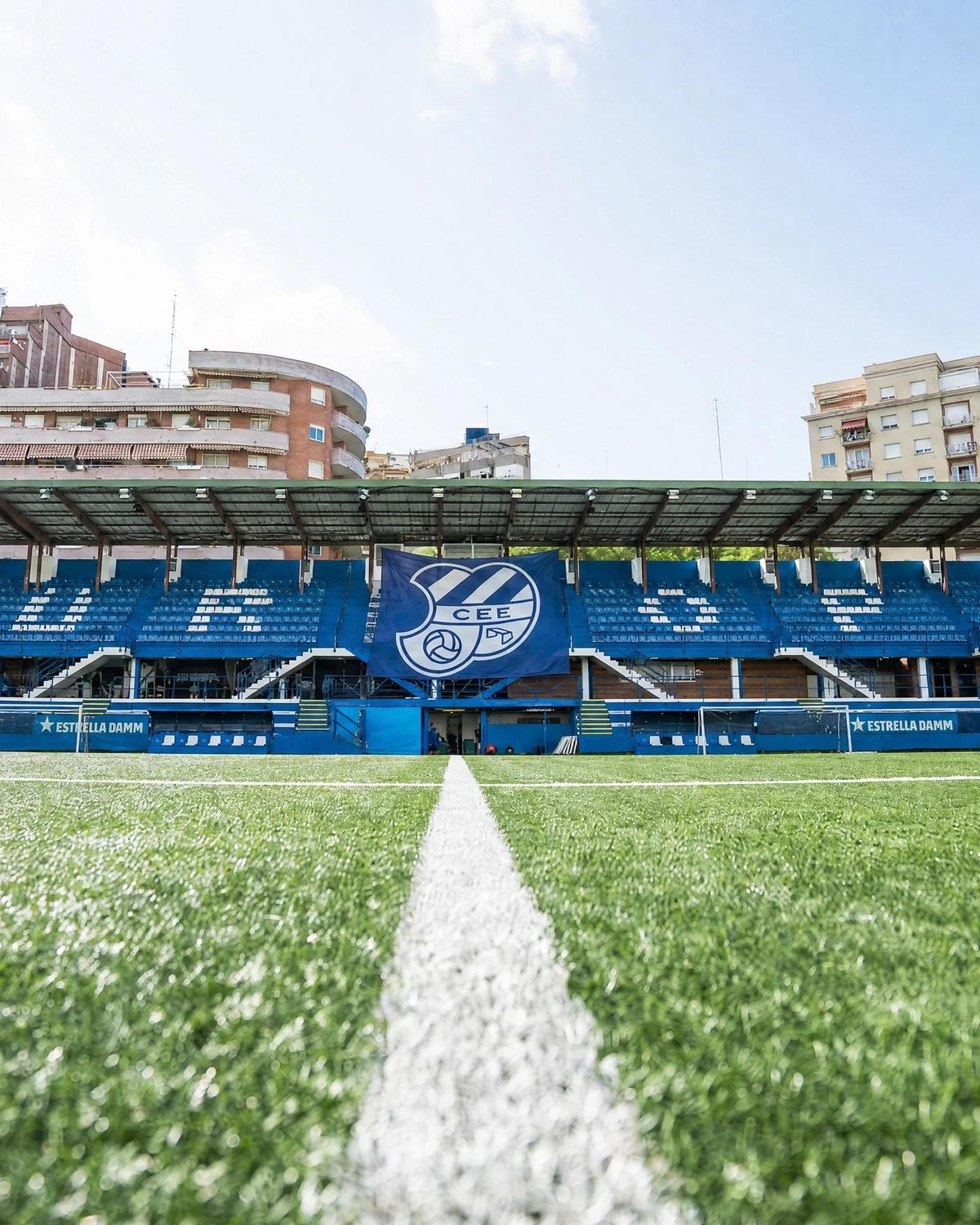 IImage 5: CE Europa stadium wayfinding graphics design layout branding