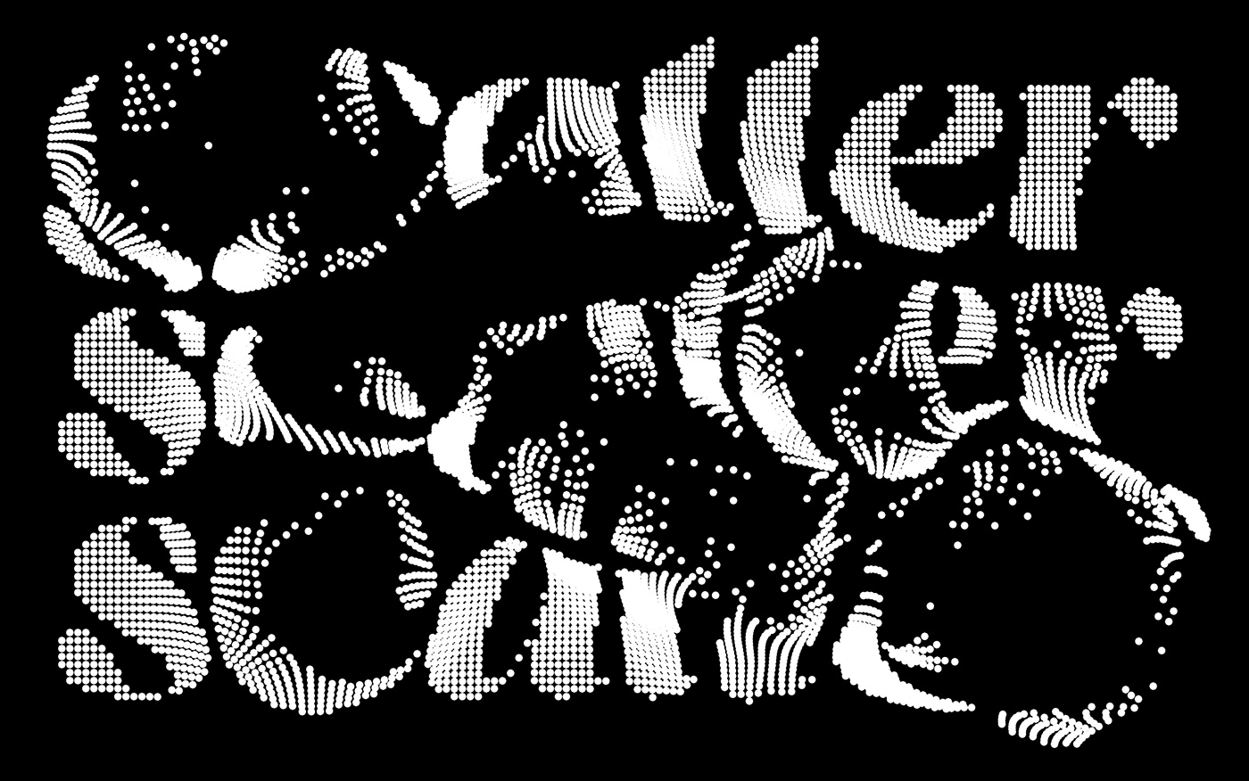 Image 5: typography   generative design creative coding particles motion design Amuki p5js kinetic typography designtools kinetictype