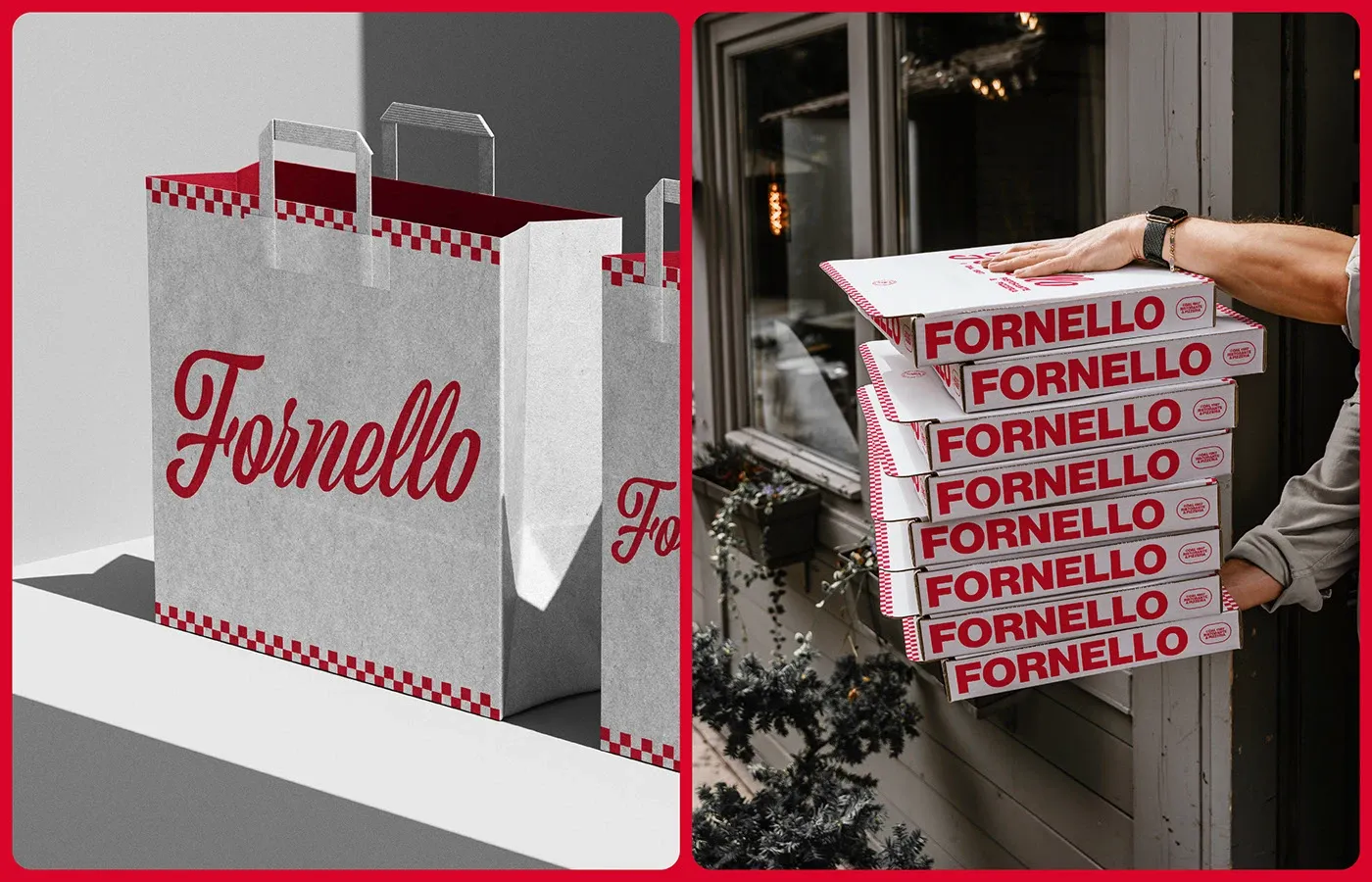Fornello Bakery: A Warm and Structured Branding System - IImage 2: Fornello brand design asset detail branding