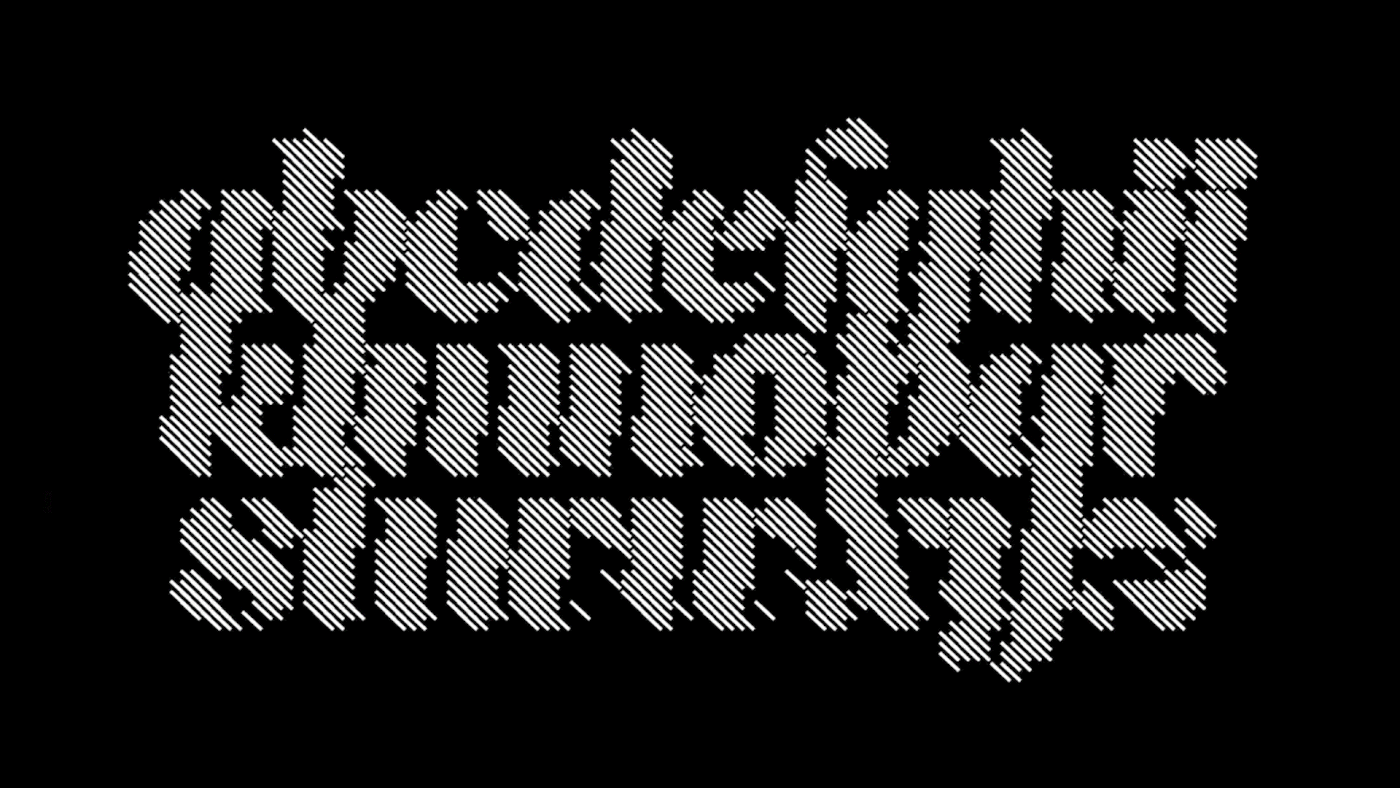 Image 14: typography   generative design creative coding particles motion design Amuki p5js kinetic typography designtools kinetictype