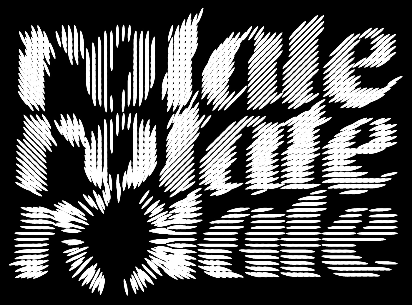 Image 10: typography   generative design creative coding particles motion design Amuki p5js kinetic typography designtools kinetictype