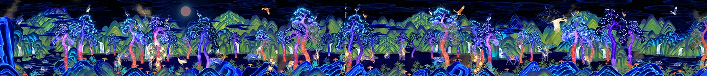 Image 26: vivatech Samsung design Exhibition Exhibition Design 십장생도 Health motion graphics 2D Animation ai