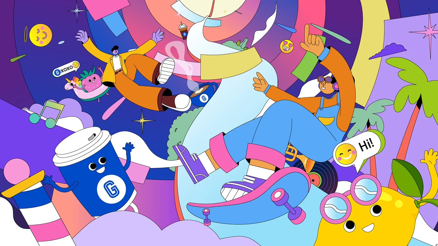 Image 26: motion graphics art direction Coffee animation gigi coffee Character design Digital Art cartoon Fun cute