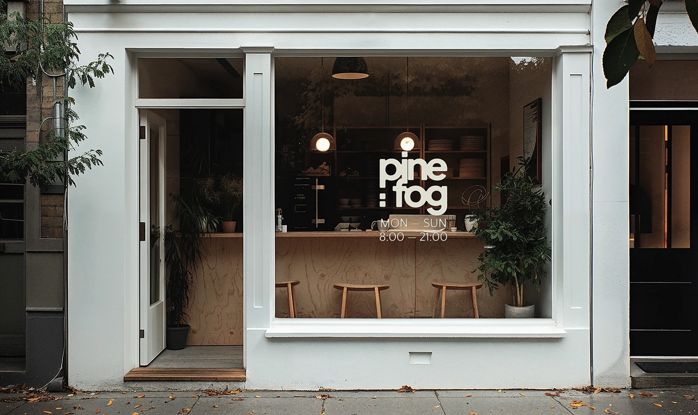Image 6: Pine & Fog branding stationary visual details