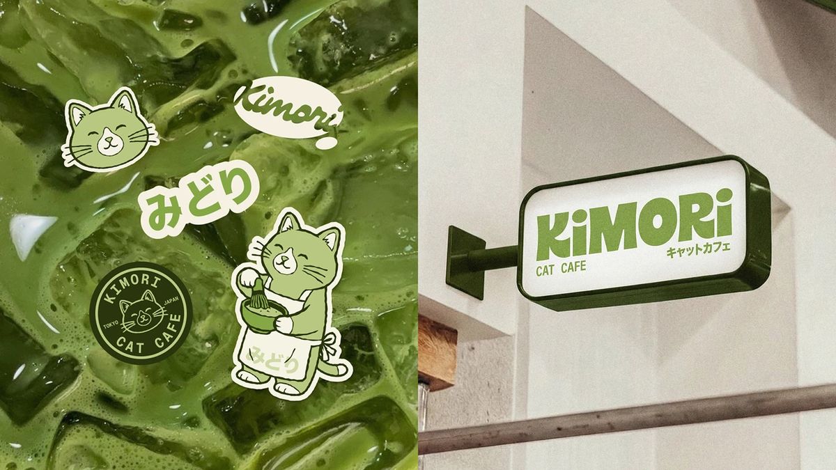 A Fresh Branding System for Kimori Matcha Cat Cafe by Kimori Studio