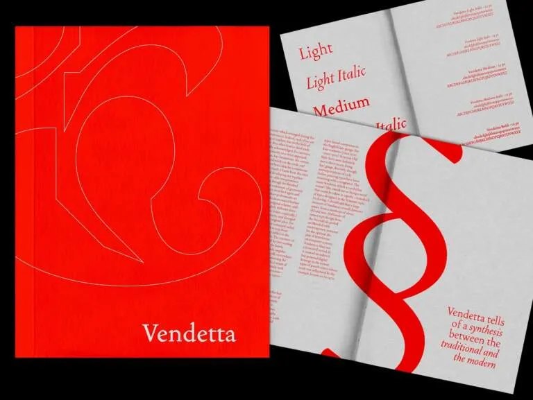 Vendetta Type Specimen Book Design by Bruno King Img01 - Vendetta Type Specimen Book Design by Bruno King