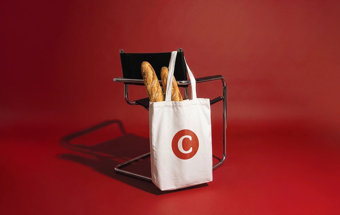 Image 3: Cocomoco canvas tote bag asset detail branding