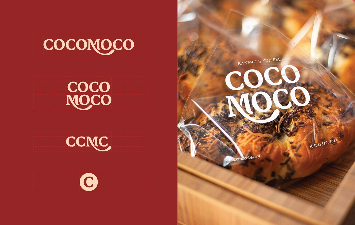 Image 1: Cocomoco hero bakery packaging mockup branding