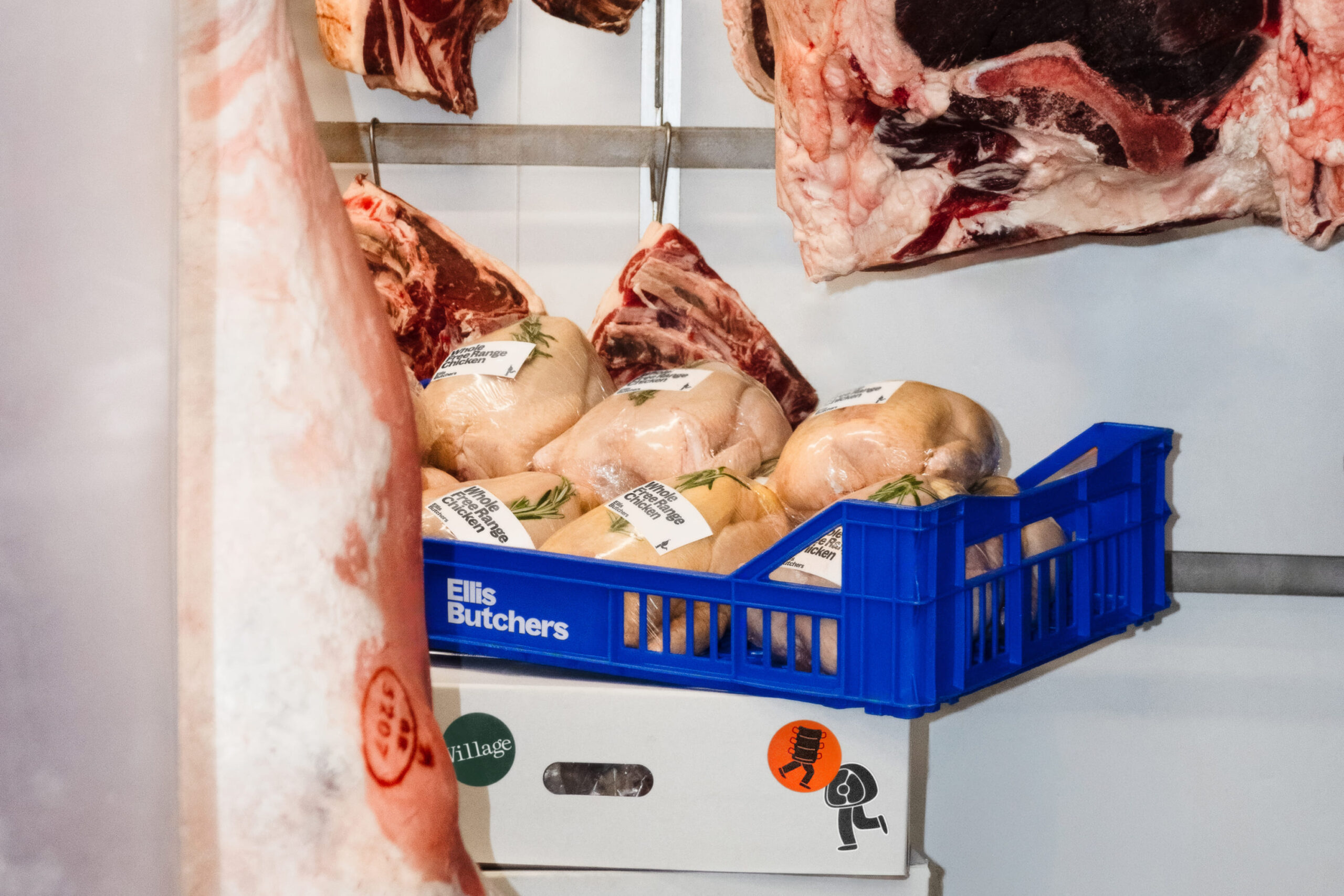 Image 2: Ellis Butchers branding identity design by Studio Blackburn