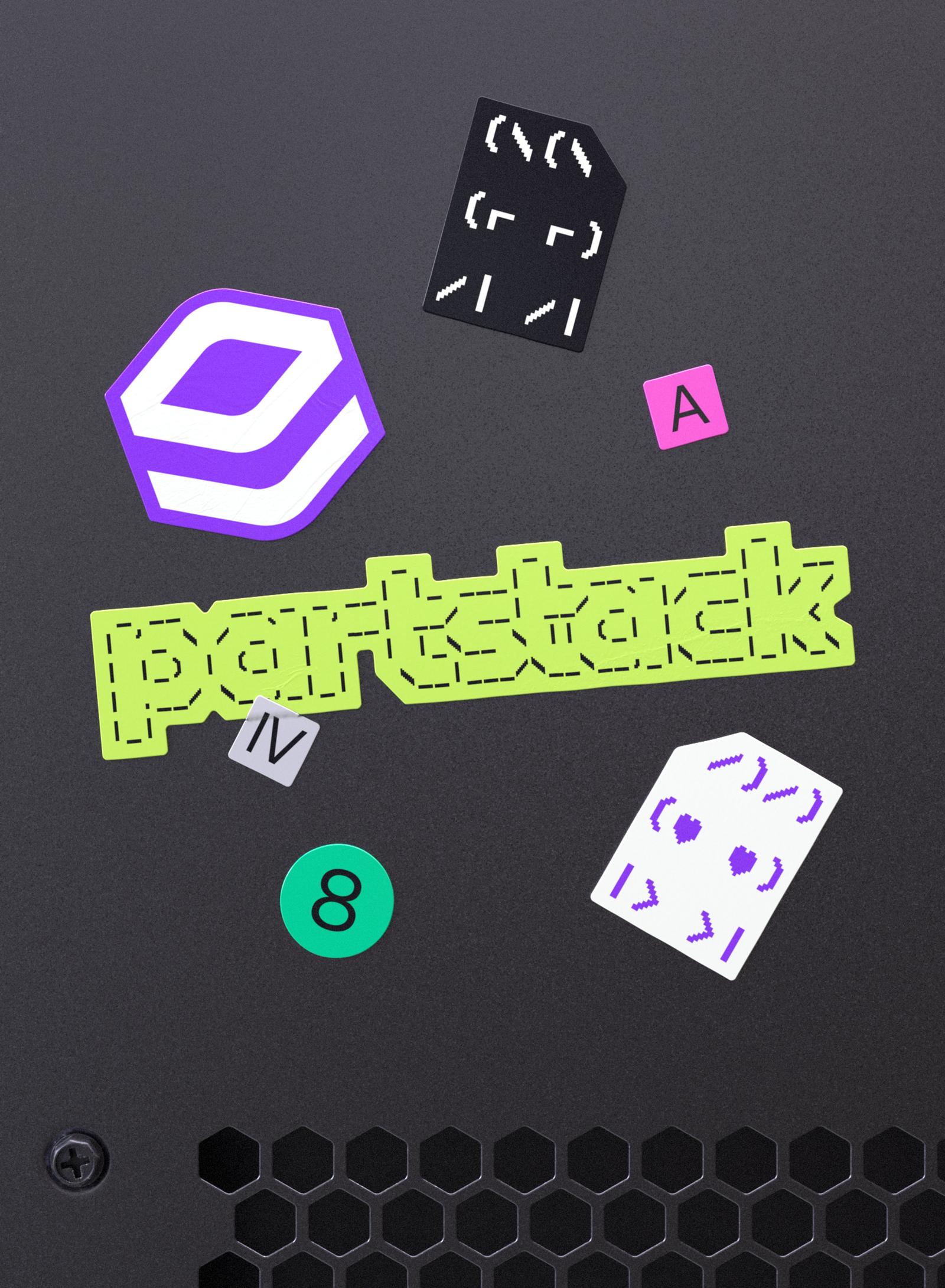 Image 5: Partstack branding stickers merchandise
