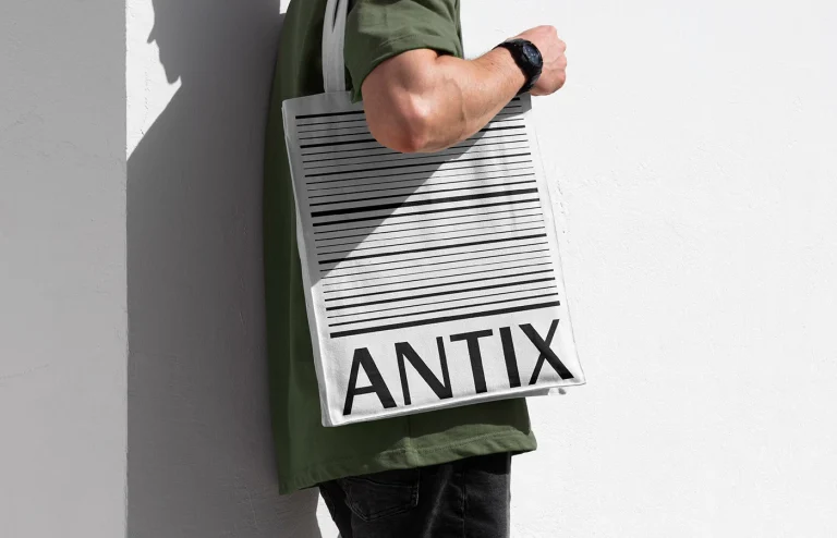 Antix Digital Product Identity: A Minimalist Branding System - Image 2: Antix brand design asset detail branding