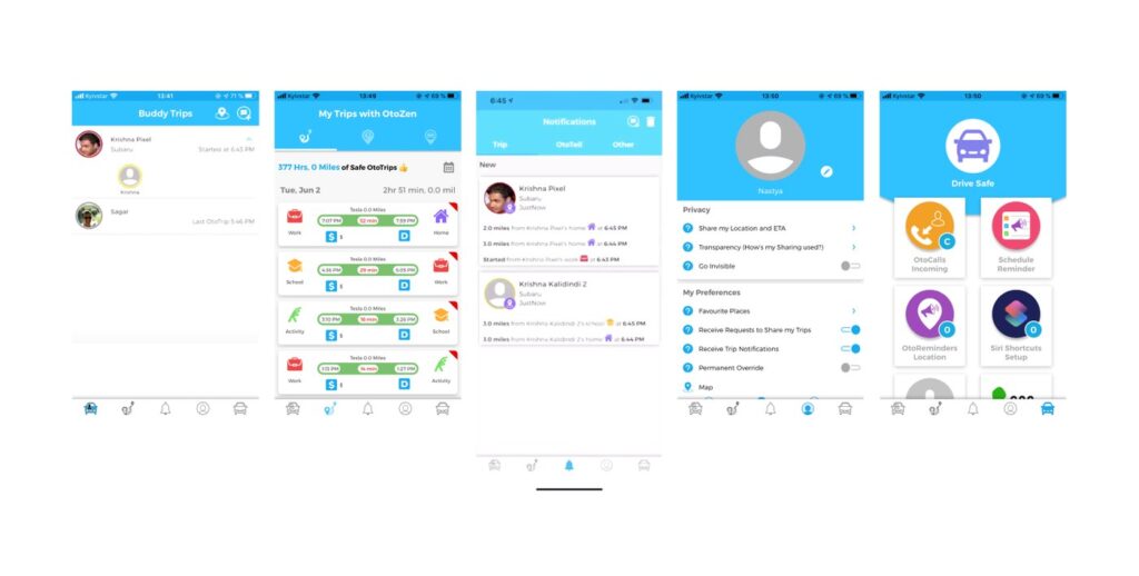 Otozen Mobile App: Designing a High-Contrast UI/UX for Safe Driving