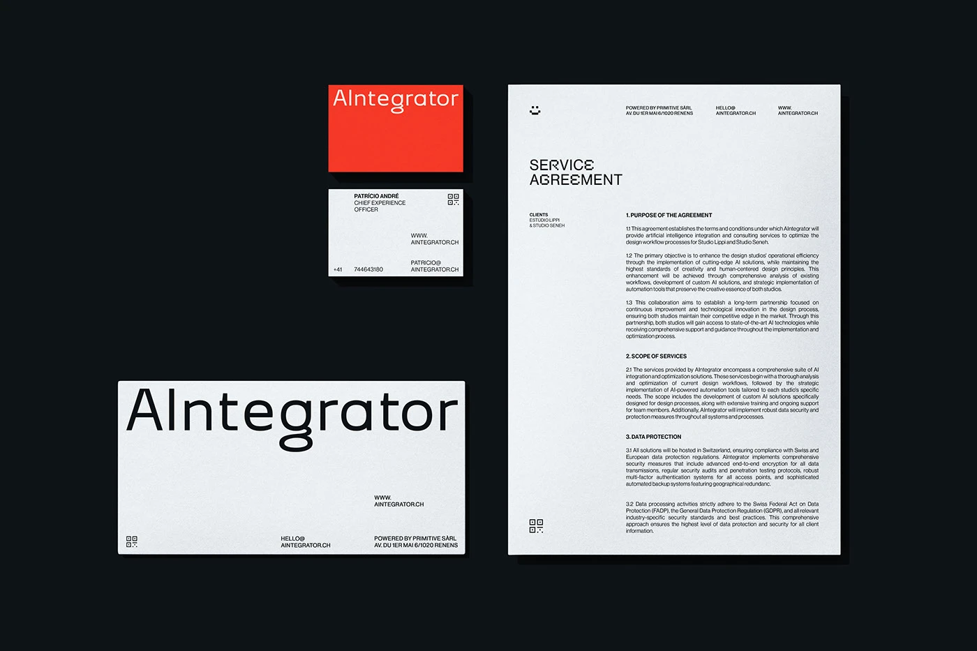 Image 4: AIntegrator color system design branding
